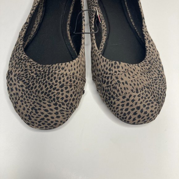 NEW A. Co Animal Print Flats Shoes Size 8 Taupe & Black Animal Print - Picture 5 of 6